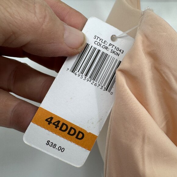 Parisa Fé Racerback Front Closure Bra 44DDD Skin Tone nude beige NWT - Picture 6 of 9